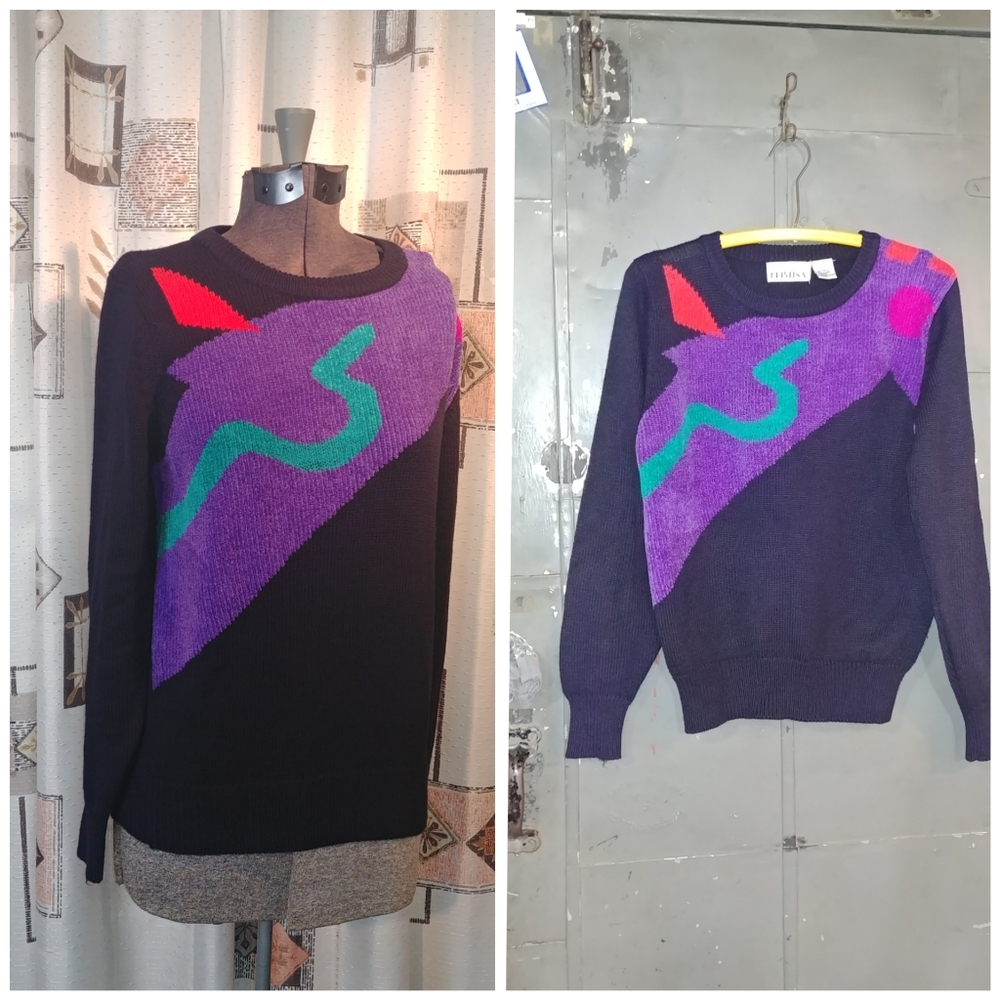 Vintage Abstract Design Kristina Sweater